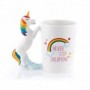 Mug licorne arc-en-ciel never stop dreaming 