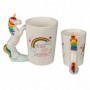 Mug licorne arc-en-ciel never stop dreaming 