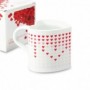 Mug thermo réactif coeurs / I love you en forme de cœur