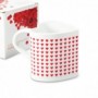 Mug thermo réactif coeurs / I love you en forme de cœur