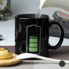 Mug thermo réactif batterie rechargée