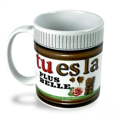 Tasse humoristique tu es la plus belle 