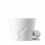 Mug lapin avec anse 3D queue d’animal 