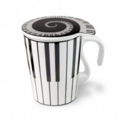 Mug piano avec couvercle 