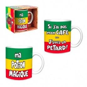 Mugs aux couleurs rasta (2 pièces)