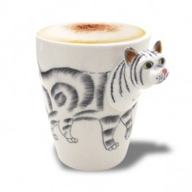 Tasse chat anse 3D 