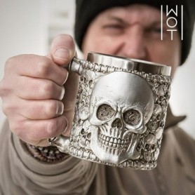 Tasse en acier inox skull 