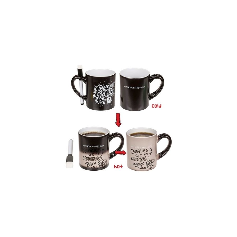 Mug magique thermoréactif personnalisable avec texte et photo · Tasse qui  change de couleur