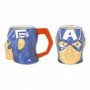 Tasse super héros tête Captain America 