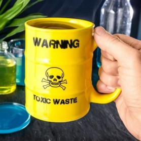 Tasse baril warning toxic waste 