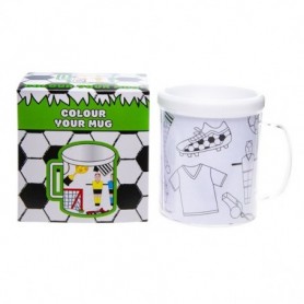 Mug avec dessins à colorier football 