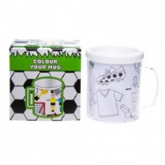 Mug avec dessins à colorier football 