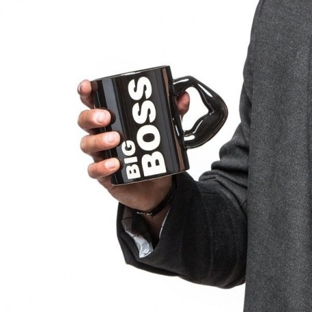 Mug anse bras musclé inscription big boss