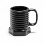 Mug vis écrou en céramique noir