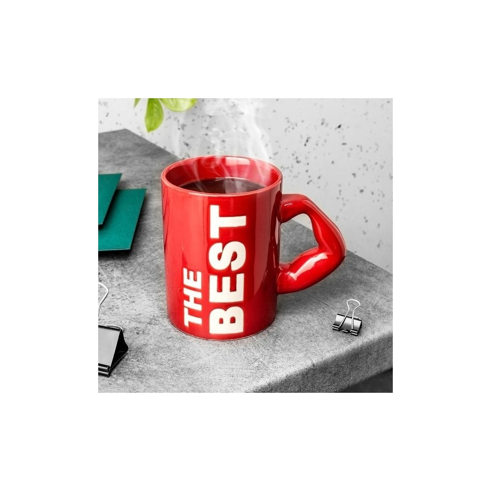 Mug big boss poignée bras musclé Tasse originale ance muscle - Totalcadeau