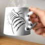 Mug croquis de chat avec queue en 3D 