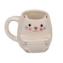 Tasse chat à compartiment pour biscuits