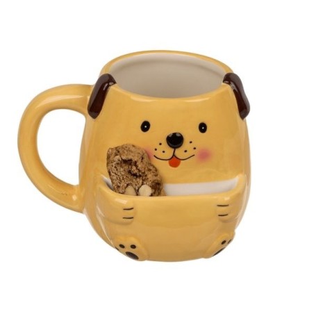 Tasse chien avec porte-biscuit 