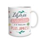 Tasse libérée retraitée humoristique retraite