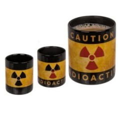 Mug thermoréactif Caution Radioactive
