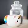 Mug licorne à anse arc-en-ciel