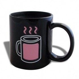 Mug thermo réactif boisson chaude fumante 