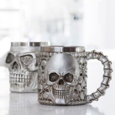 Tasse en acier inox skull 