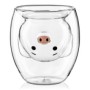 Verre double paroi cochon