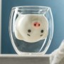 Verre double paroi cochon