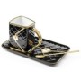 Ensemble mug assiette et cuillère dsign sac à main noir 