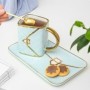 Ensemble mug assiette et cuillère dsign sac à main bleu