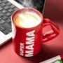 Tasse à inscription Super Mama bras musclé