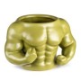 Tasse buste musclé vert mug musculation