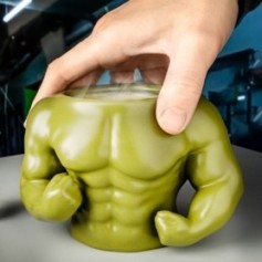 Tasse buste musclé vert mug musculation