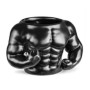 Tasse buste musclé noir mug musculation