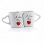 Mugs romantiques imbriqués I love You